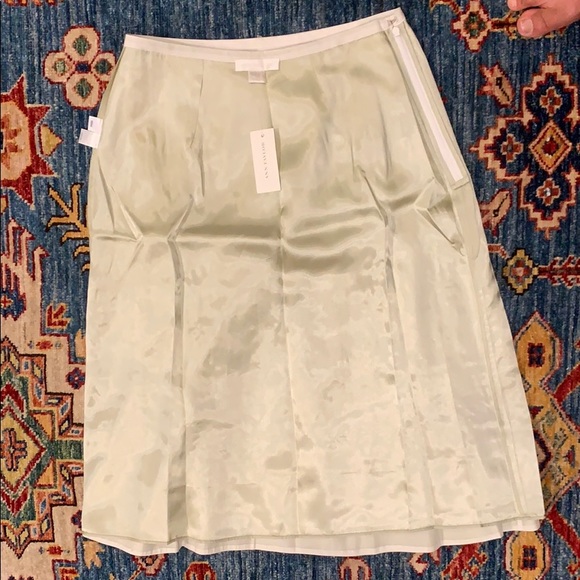 NWT embroidered silk blend Ann Taylor full skirt, Sz2 - Picture 13 of 13
